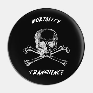 Skull and  Crossbones Esoteric Mortality Symbol Pin