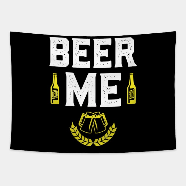 Beer Me Funny St. Patrick's Day Tapestry by trendingoriginals