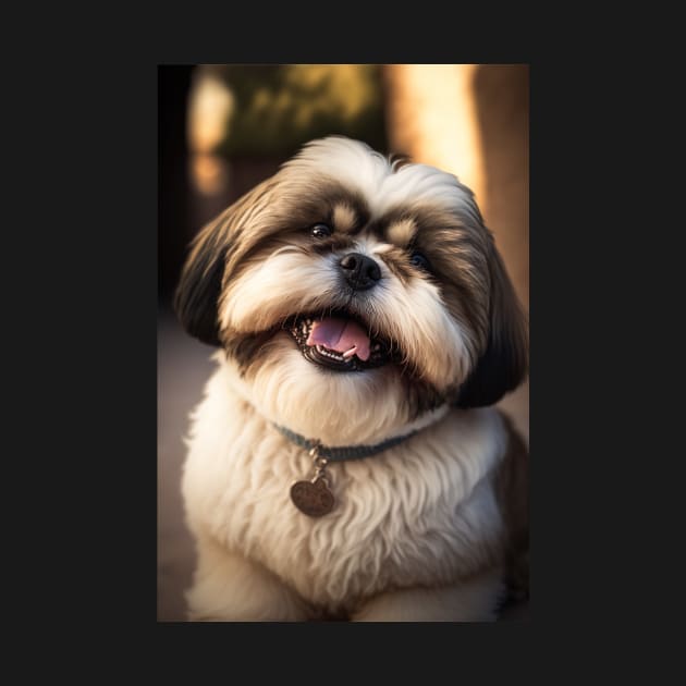 Super Cute Shih Tzu Portrait by KoolArtDistrict