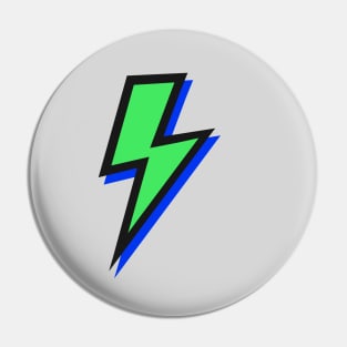 Lightning Green and Blue Pin