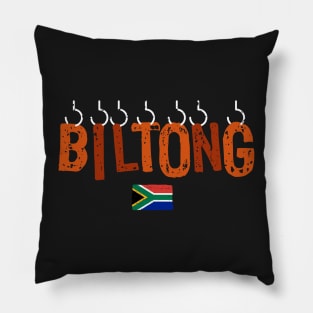 Biltong South Africa T-Shirt | Lekker Braai | Dry Wors | Afrikaans Language Pillow