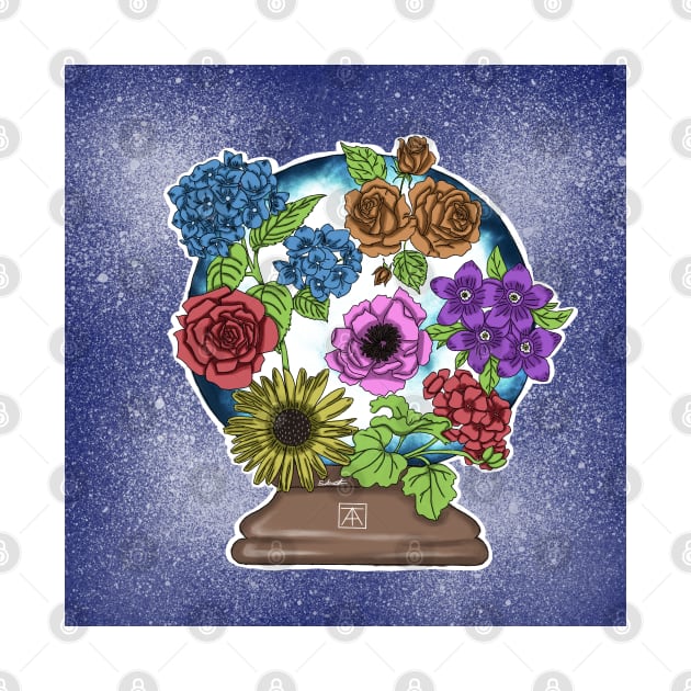 Flower globe by faye_theartist