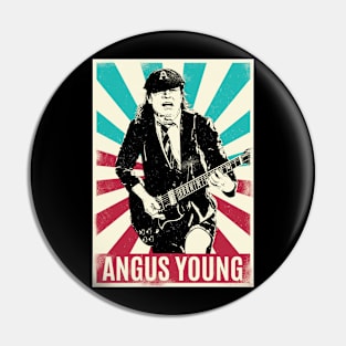 Vintage Angus Young Pin