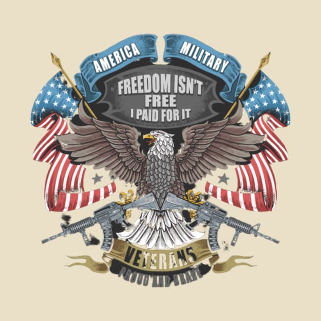 USA Patriotic Veteran Freedom Fighter by Graffix