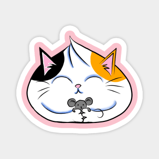 Cat & Mouse Dumpling Magnet