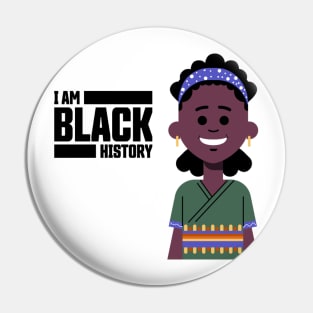 Black history month t-shirt Pin