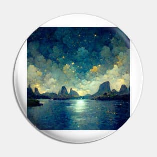 Rio de Janeiro Starry Night Pin