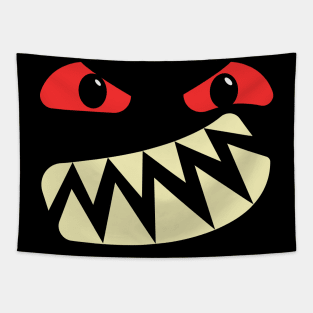 Angry monster face Tapestry