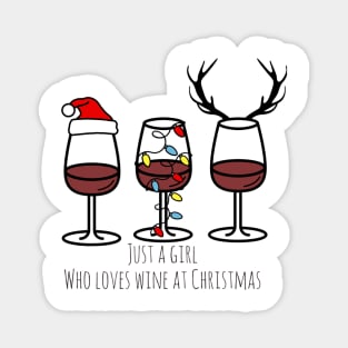 Wine and Christmas Magnet