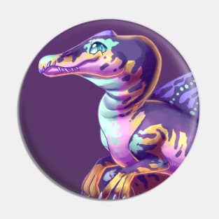 Pastel Spinosaurus Pin