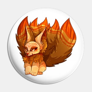 Fire kitsune Pin