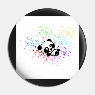 Relaxing Panda Bear Pin