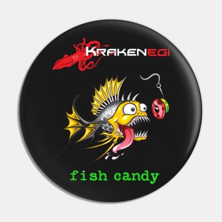 Fish Candy Kraken Pin