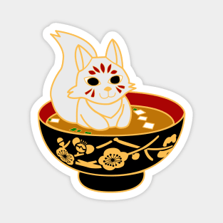 miso Kitsune fox Magnet