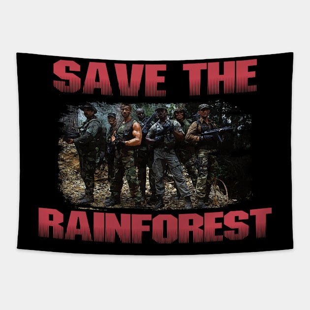 Predator Crew - Save the Rainforest Tapestry by MonkeyKing