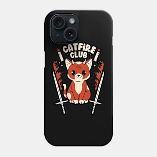 Cat Fire club Phone Case