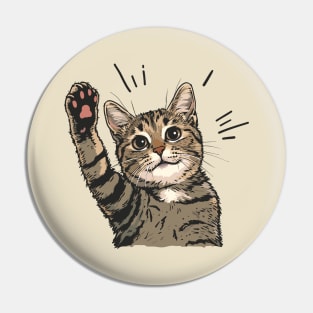 Cat Paw High Five Pin