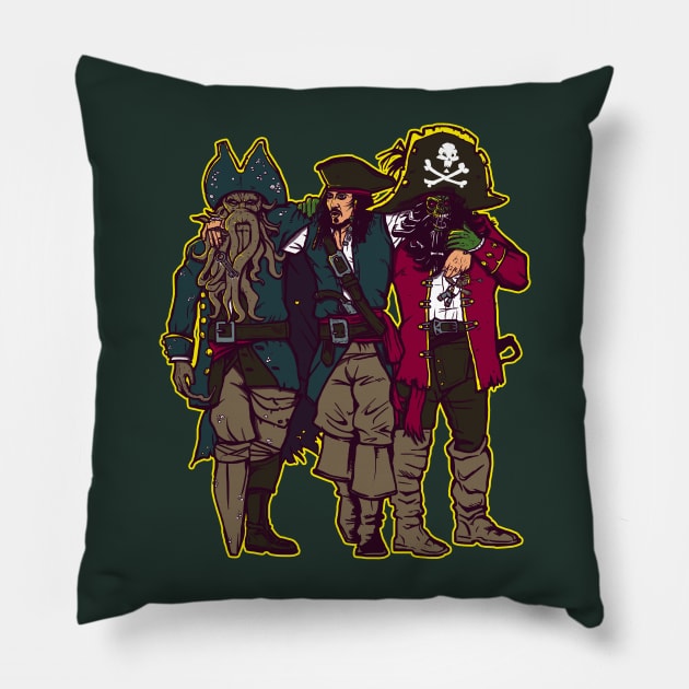 Drink Up Me Hearties Pillow by AndreusD