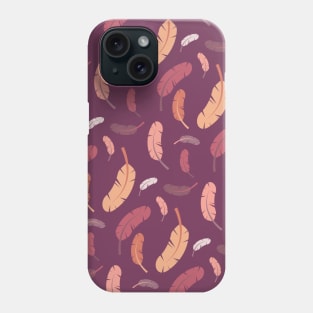 Falling Feathers Pattern Phone Case