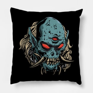 monster orc head Pillow