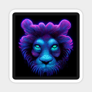 Psychedelic Lion Magnet