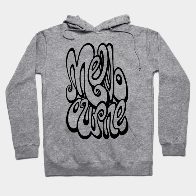 black hoodie with white writing