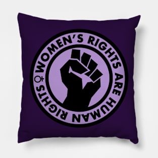 Women's Rights are Human Rights (lavender) Pillow