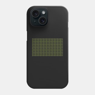 COVID 19 Pattern Black Lime Phone Case