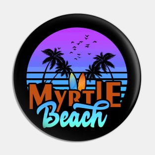 myrtle beach Sunset Pin