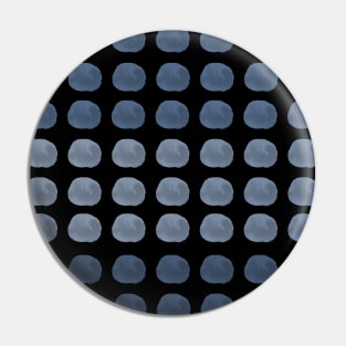 Navy Blue Polka Dots Gradient Happy Cute Art Pin