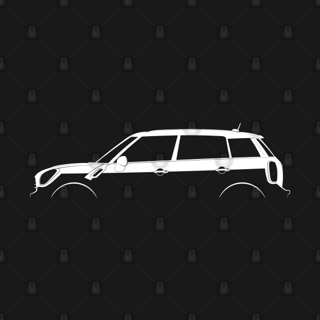 Mini Cooper Countryman (R60) Silhouette by Car-Silhouettes