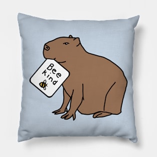 Be Kind Capybara Pillow