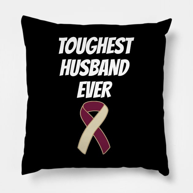 Head And Neck Cancer Husband Pillow by mikevdv2001