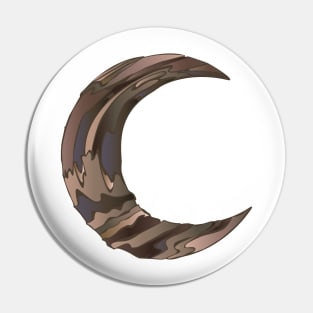 wooden crescent moon Pin