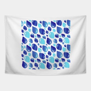 Blue Party Balloon Pattern Tapestry