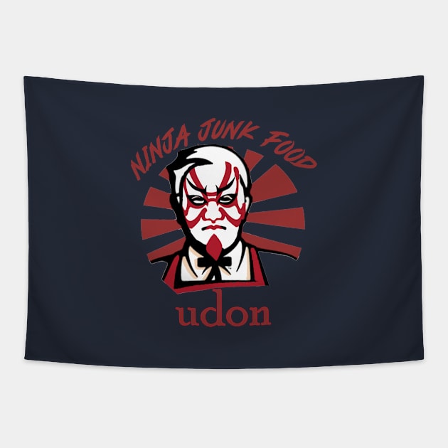 NINJA EAT UDON Tapestry by QinoDesign