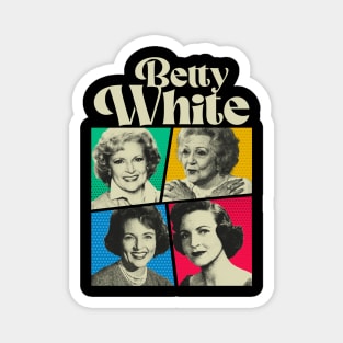 Betty White Comic White Magnet