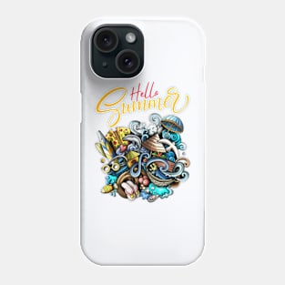 Hello Summer: Embracing Sunshine, Beaches, and Fun Phone Case