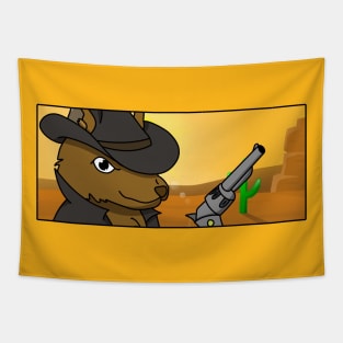 Cowboy squirrel Tapestry