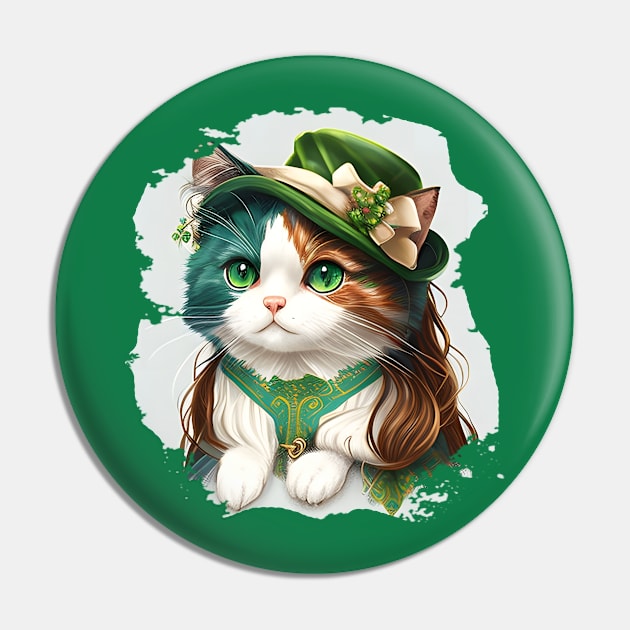 Yes, I'm Ready For St. Patrick's Day Festival Cat Lover Pin by Wesley Mcanderson Jones