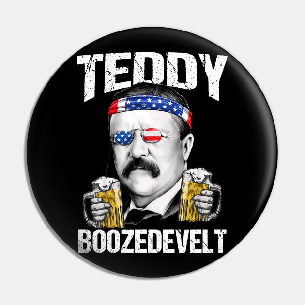 Teddy Boozedevelt Theodore Roosevelt 4th Of July Pin by peskyrubeus