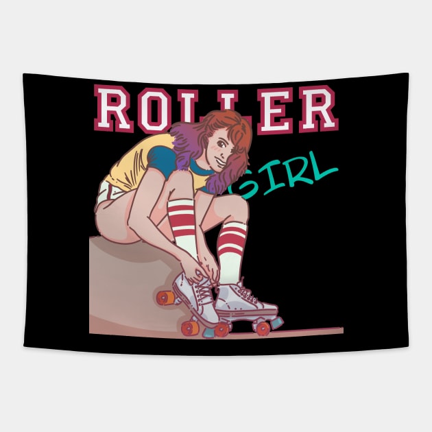 Rollergirl Tapestry by BREAKINGcode