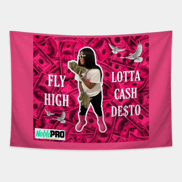 PINK MONEY DESTO Tapestry by NoblePRO