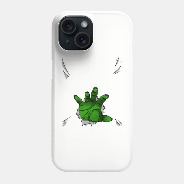 Blood and guts hand Phone Case by Positively Petal Perfect 