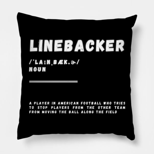 Word Linebacker Pillow by Ralen11_