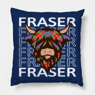 Clan Fraser of Lovat - Hairy Coo Pillow