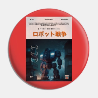 Robot War 3 Japan Retro Pin
