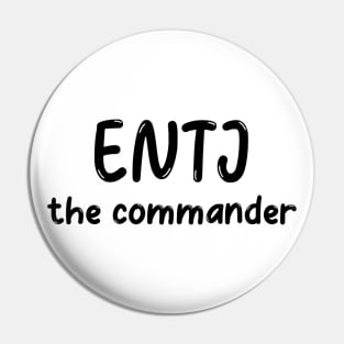 ENTJ Personality Type (MBTI) Pin