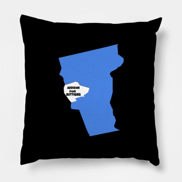 Vermont Addison for Buttigieg Pillow by Vine Time T shirts