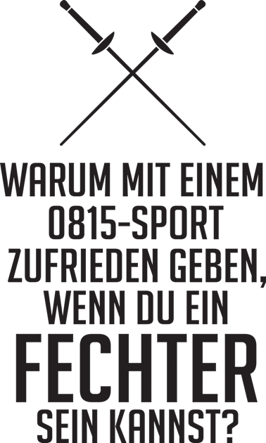 Sport fechten (black) Kids T-Shirt by nektarinchen